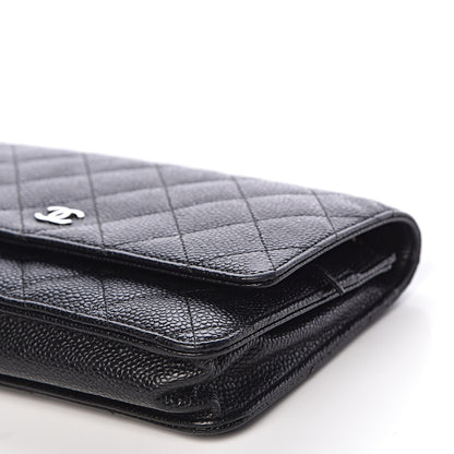 Chanel Caviar Quilted Wallet On Chain WOC Black 9 of 18
