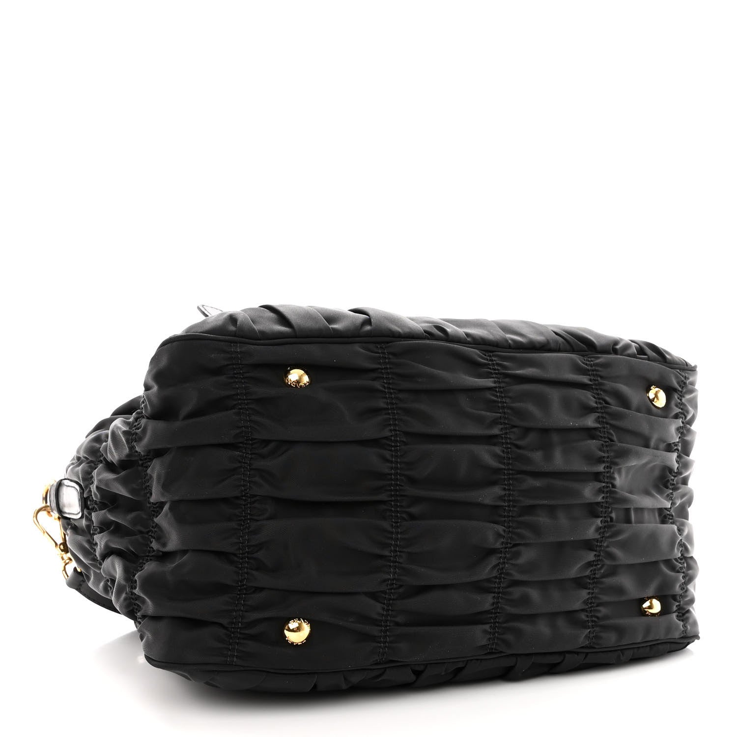 Prada Tessuto Nylon Gaufre Tote Black 4 of 14