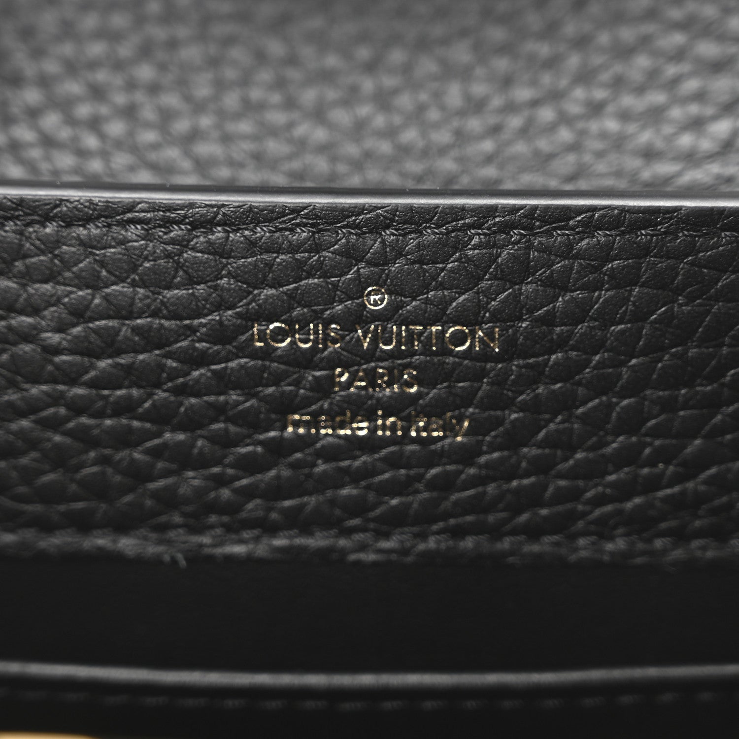 Louis Vuitton Taurillon Mini Capucines Black 6 of 9