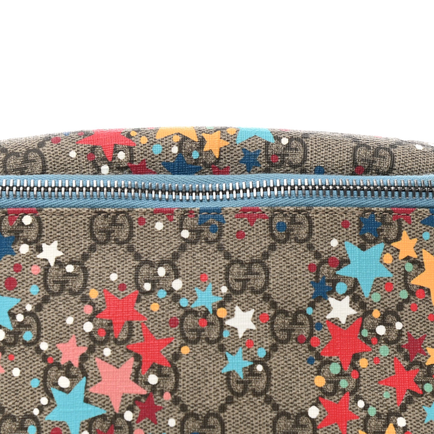 GG Supreme Monogram Web Childrens Star Print Belt Bag Multicolor