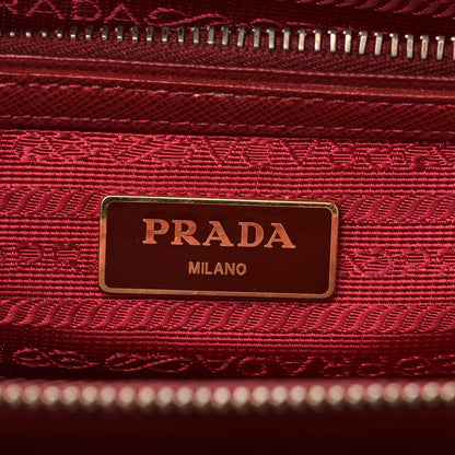 Prada Saffiano Lux Medium Galleria Double Zip Tote Fuoco 6 of 13