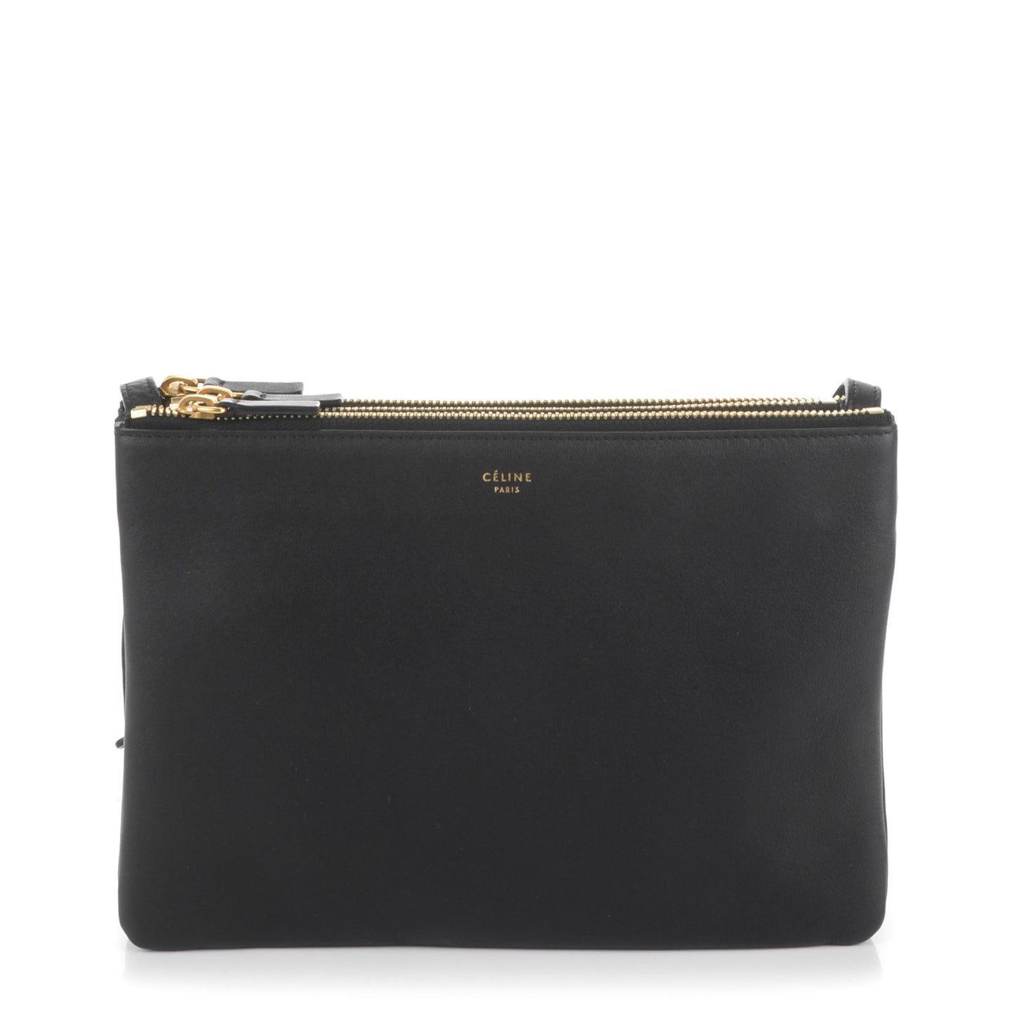 Lambskin Large Trio Crossbody Bag Black