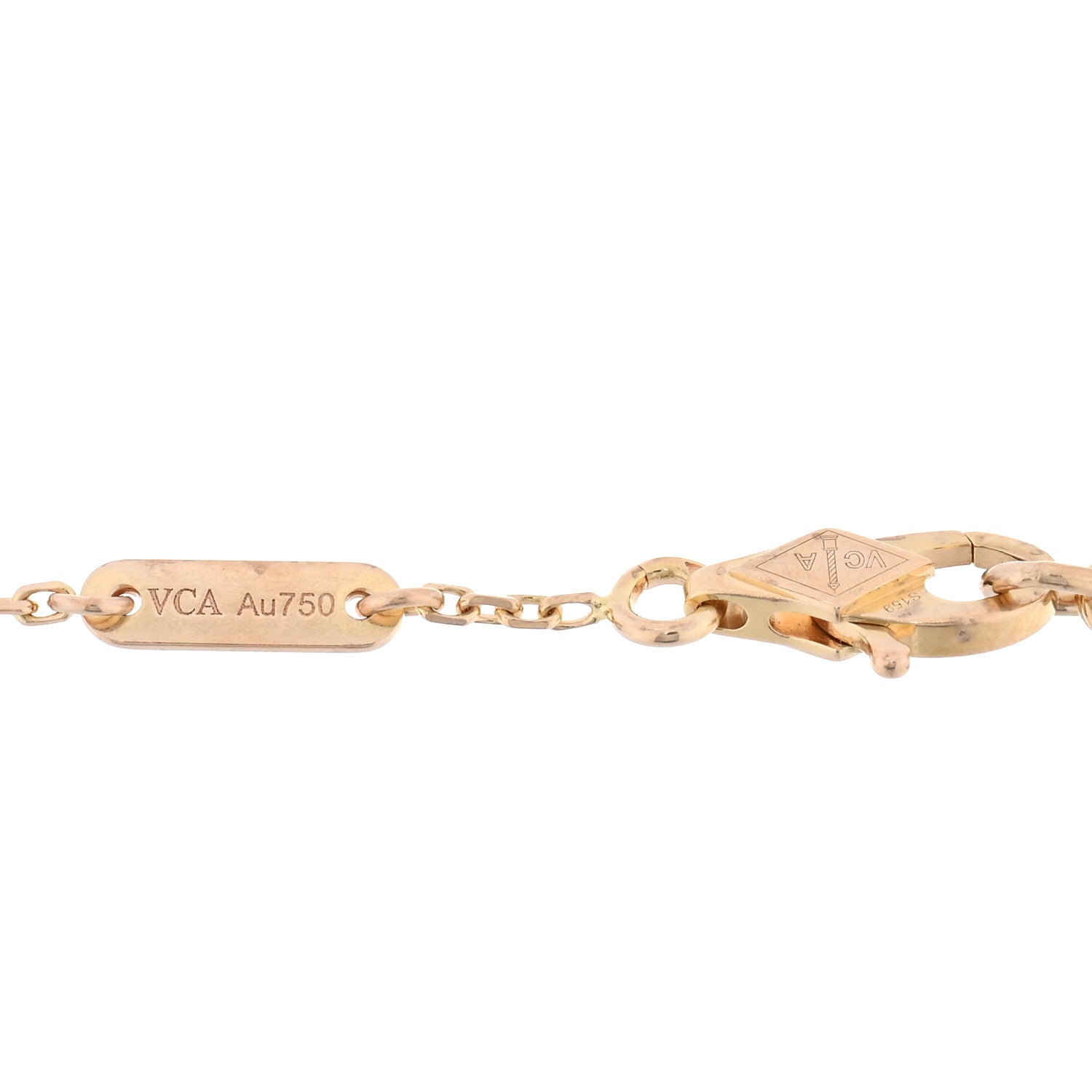Van Cleef & Arpels 18K Rose Gold Carnelian Sweet Alhambra Bracelet 3 of 4