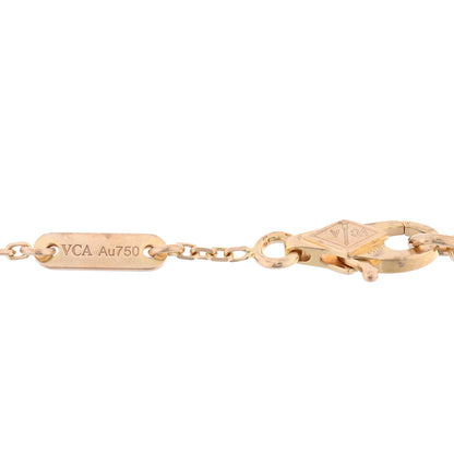 Van Cleef & Arpels 18K Rose Gold Carnelian Sweet Alhambra Bracelet 3 of 4