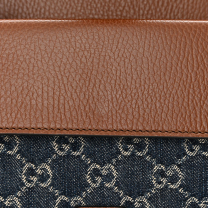 Gucci New Denim GG Monogram Dollar Calfskin Enamel Mini Dionysus Shoulder Bag Blue Tea Cuir Epilog Electric Blue 13 of 18