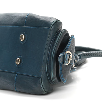 Christian Dior Calfskin Frame Satchel Blue 20 of 20