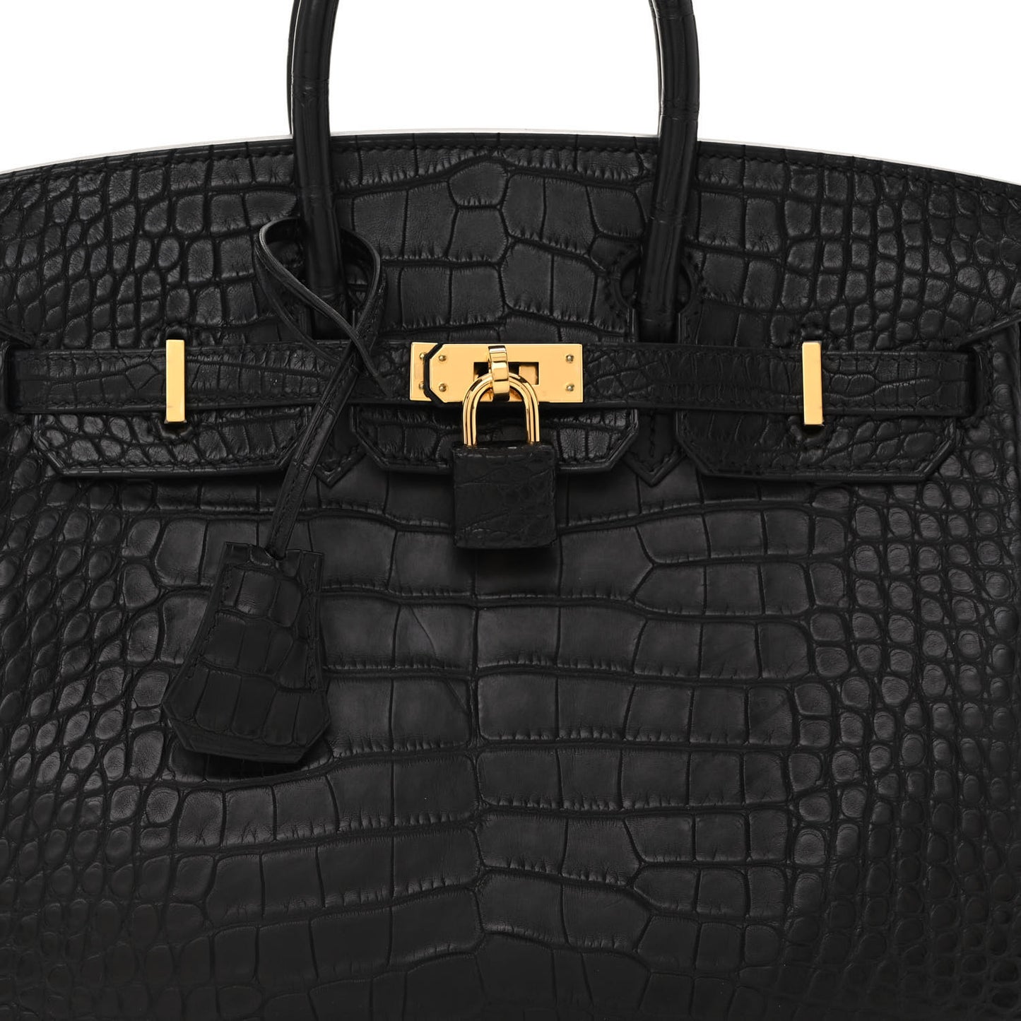 Matte Alligator Birkin 25 Black