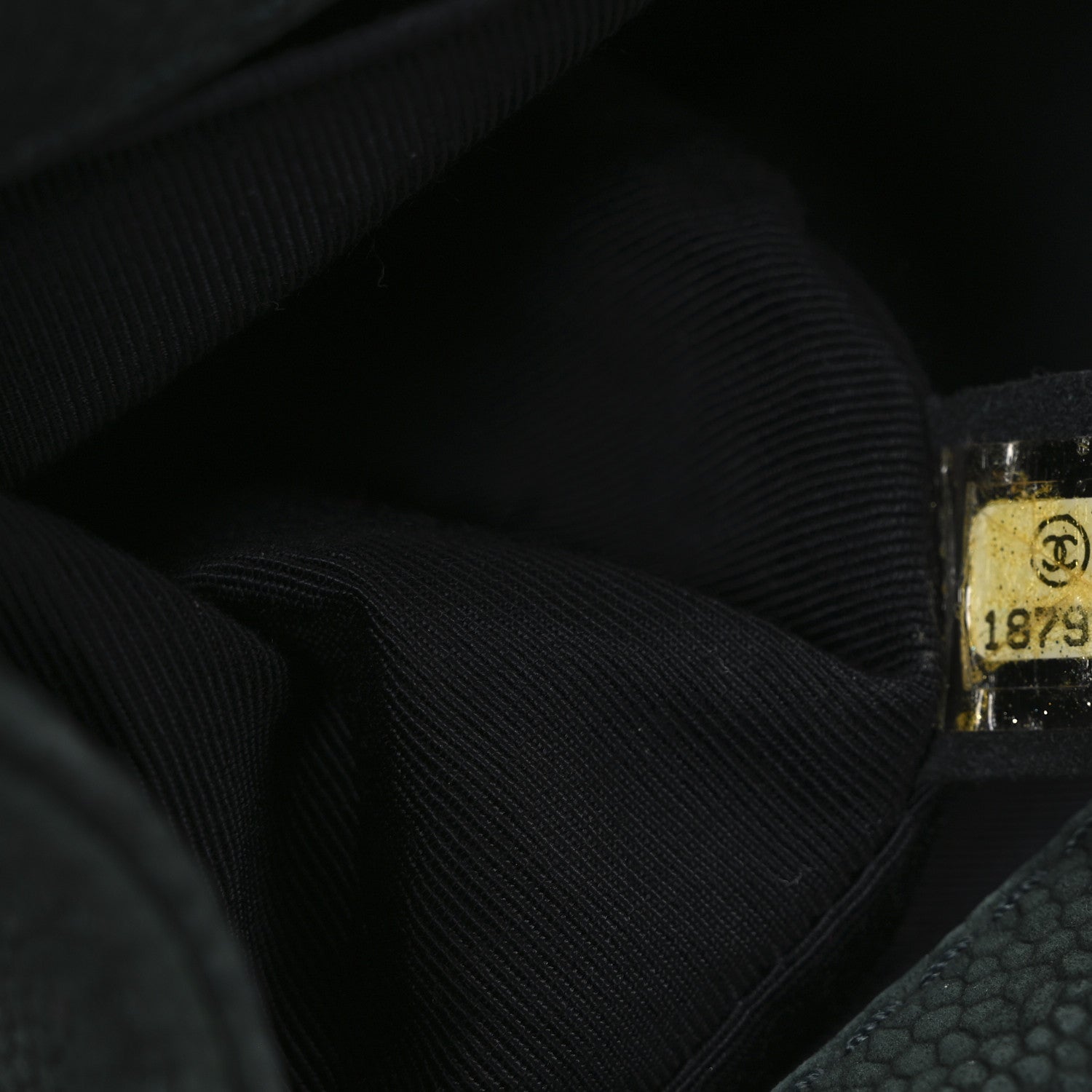 Chanel Iridescent Caviar Quilted Medium Boy Flap Dark Green 7 of 10