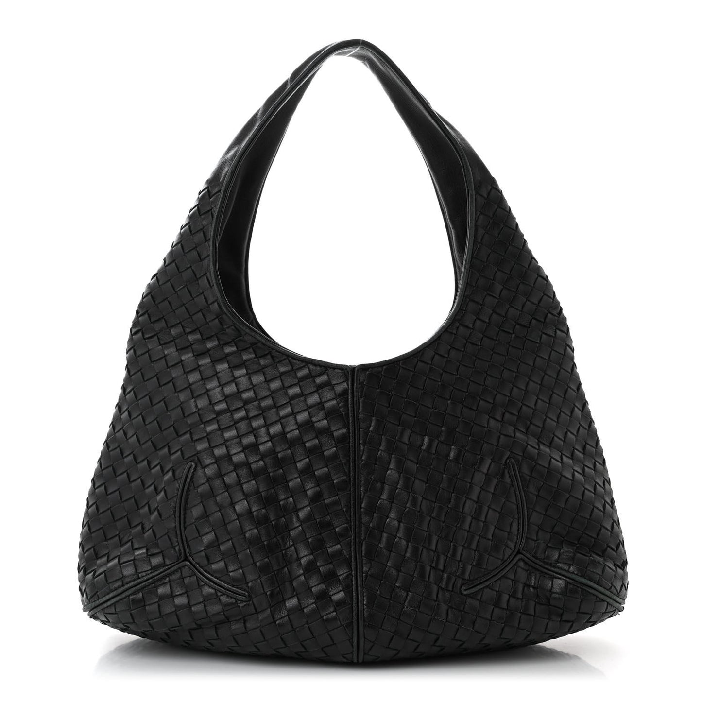 Nappa Intrecciato Ball Hobo Black