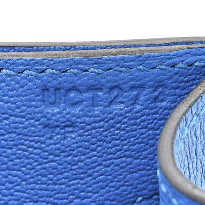 Hermes Evercolor Evergran Barenia Colormatic Kelly Depeches 25 Pouch Blue Hydra Black Fauve 7 of 7