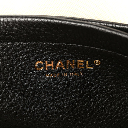 Chanel Grained Calfskin Stitched Urban Essentials Small Shopping Bag Black 6 of 11