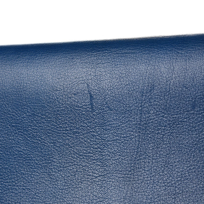 Saint Laurent Calfskin Large Belle De Jour Clutch Blue 8 of 8