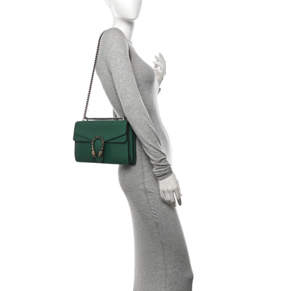 Gucci Pebbled Calfskin Small Dionysus Shoulder Bag Emerald 2 of 14