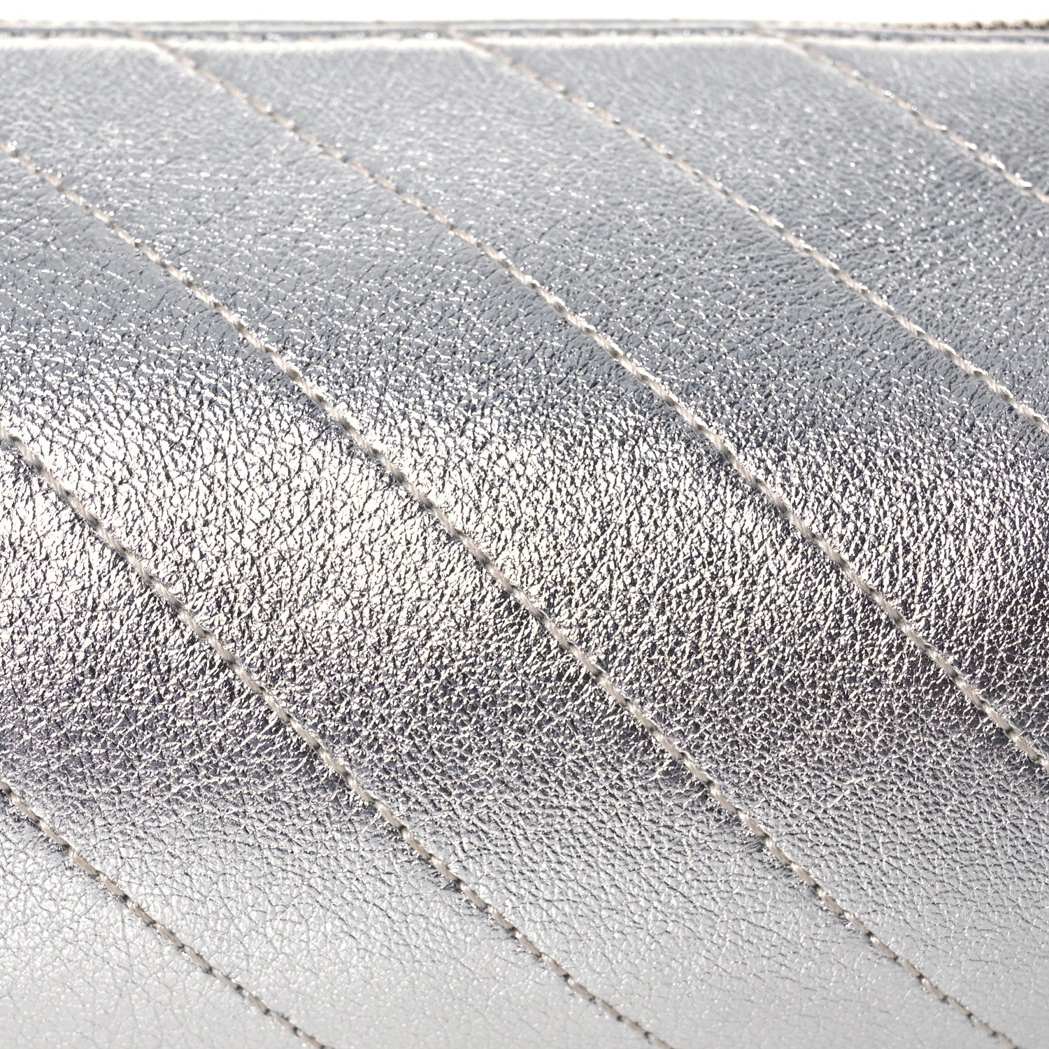 Gucci Sakai Be Green Calfskin Diagonal Stitched Mini Blondie Barrel Shoulder Bag Silver 7 of 15
