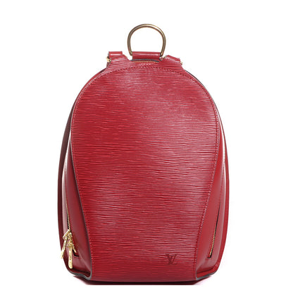 Louis Vuitton Epi Mabillon Backpack Castillan Red 1 of 7