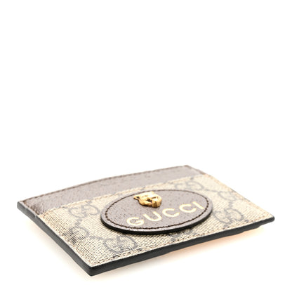 Gucci GG Supreme Monogram Neo Vintage Card Holder Beige Crop New Acero 4 of 7
