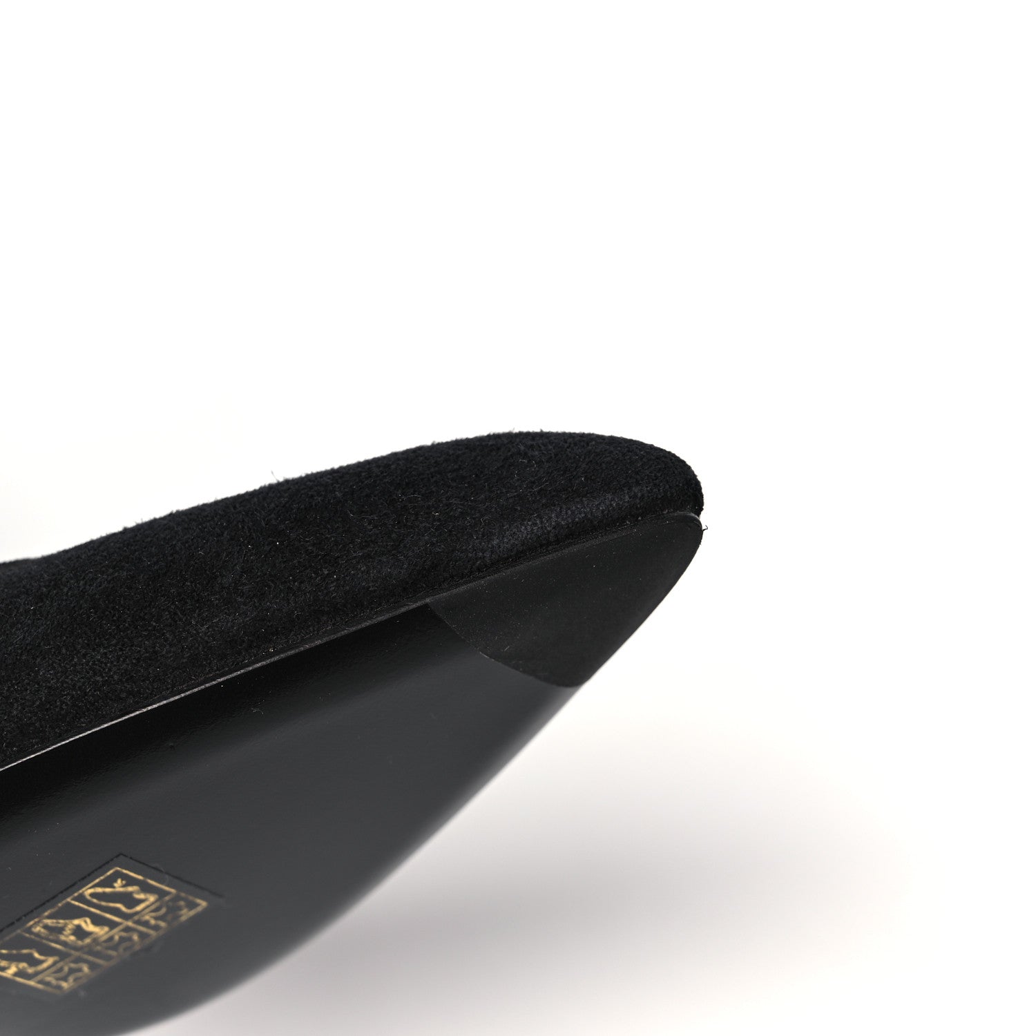 Hermes Suede Goatskin Victoire 90 Pumps 35 Black 9 of 13