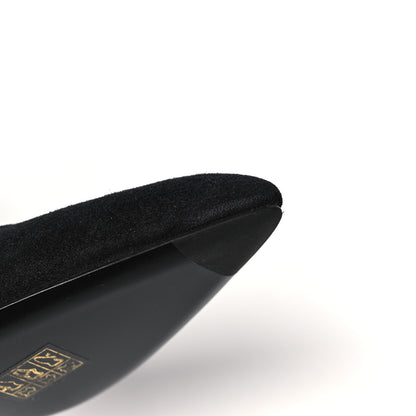 Hermes Suede Goatskin Victoire 90 Pumps 35 Black 9 of 13