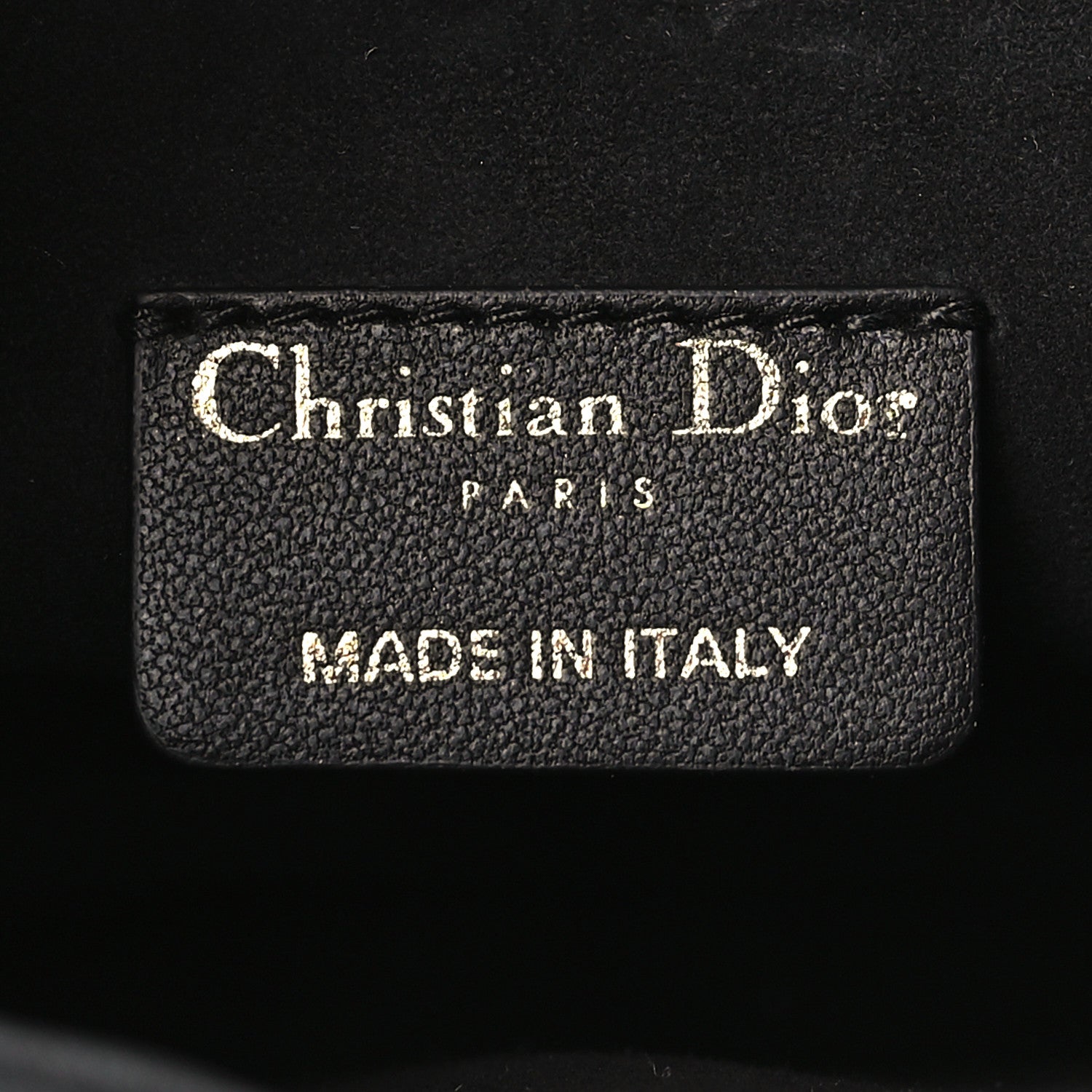 Christian Dior Lambskin Cannage Mini Top Handle Drawstring Bag Black 6 of 9