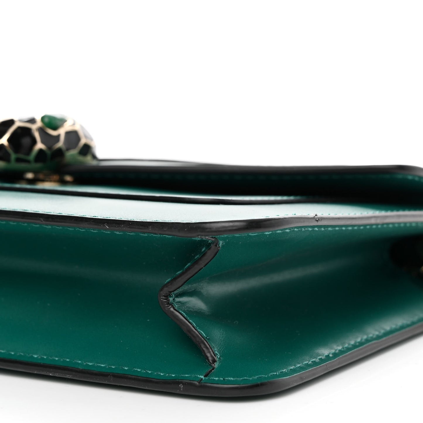 Calfskin Serpenti Forever Shoulder Bag Emerald Green
