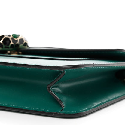 Bulgari Calfskin Serpenti Forever Shoulder Bag Emerald Green 9 of 11