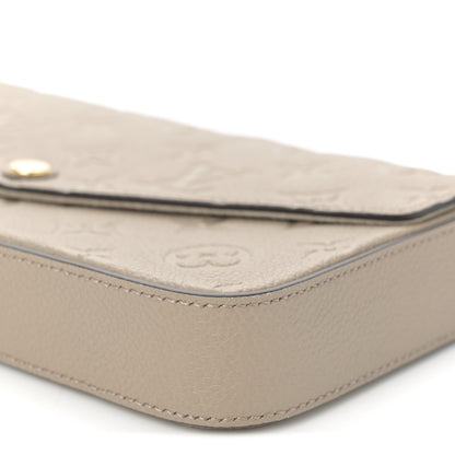 Louis Vuitton Empreinte Pochette Felicie Chain Wallet Tourterelle 10 of 11