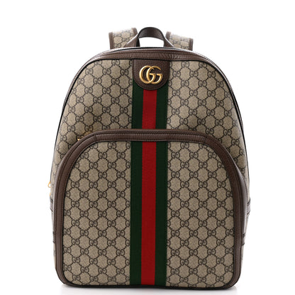Gucci GG Supreme Monogram Medium Ophidia Day Backpack Brown 1 of 14