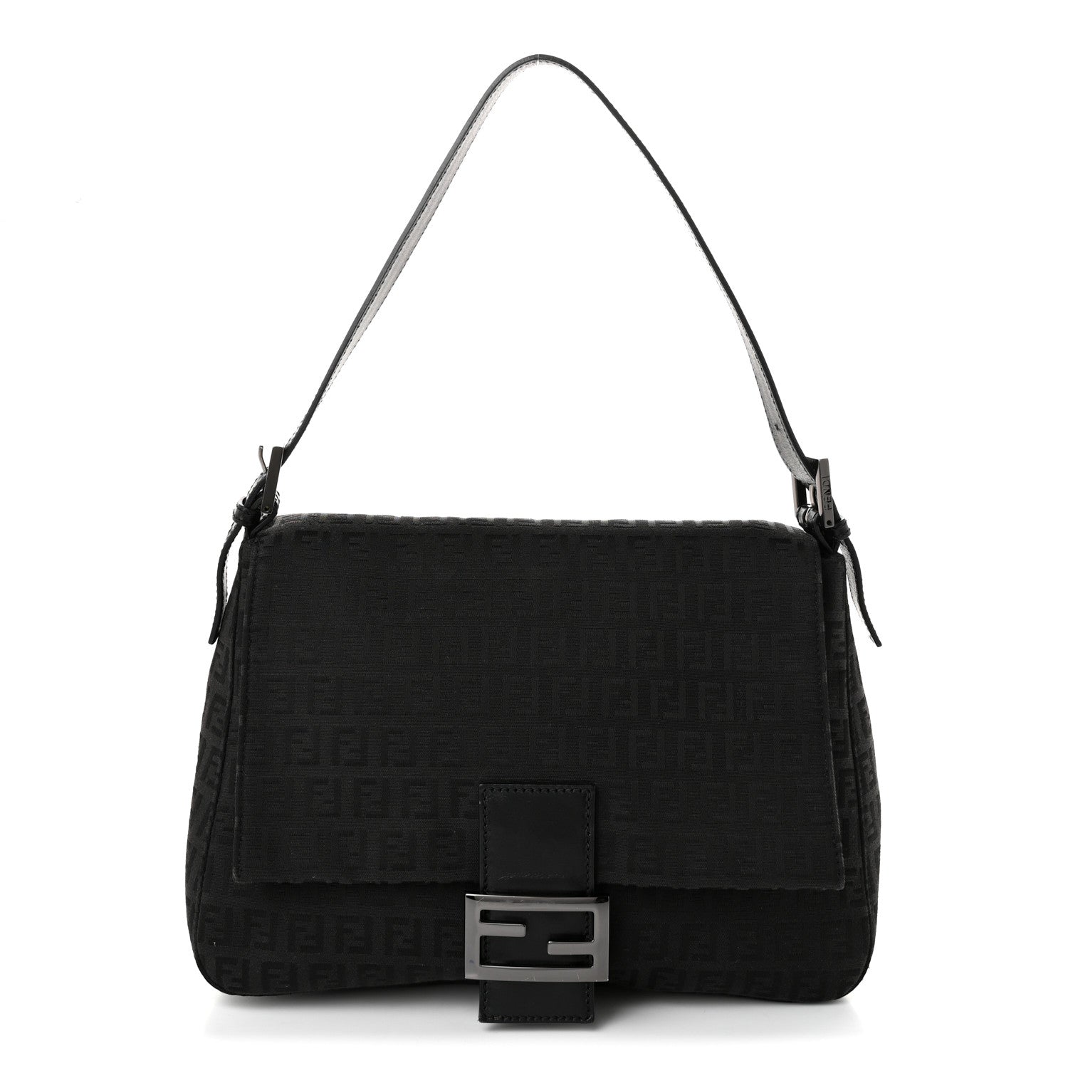 Fendi Zucchino Mama Baguette Black 1 of 10