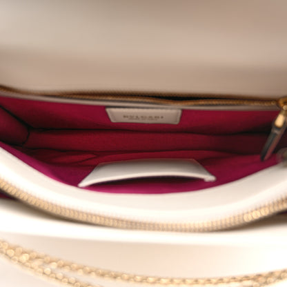 Bulgari Calfskin Serpenti Forever Crossbody Bag White Agate 6 of 12