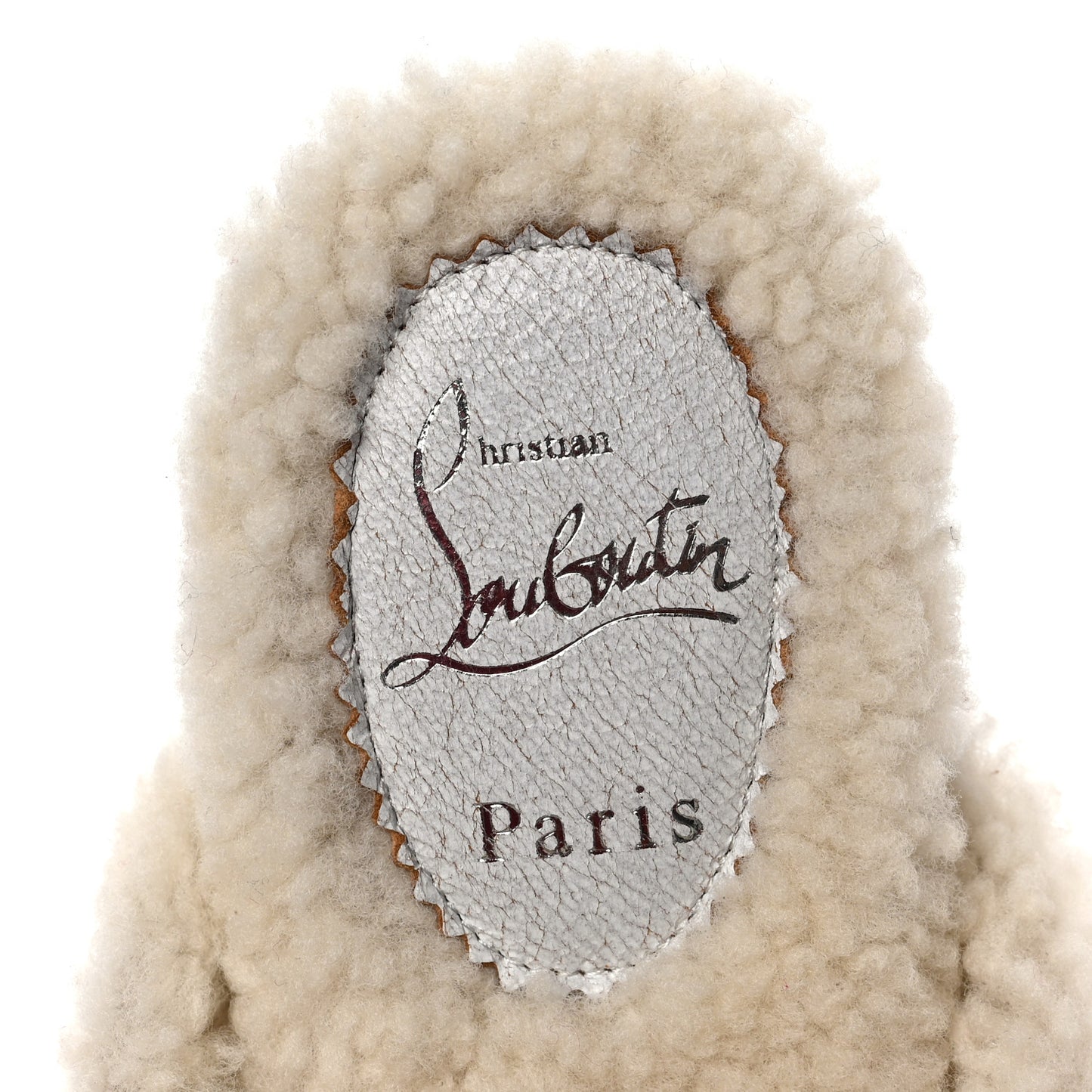 Cracked Nappa Woolito Swing Donna Flat 37 Craie