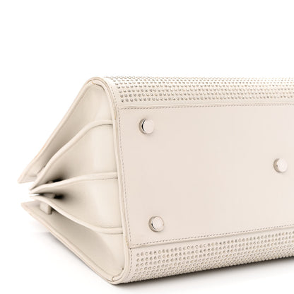 Saint Laurent Calfskin Studded Small Sac De Jour White 9 of 20