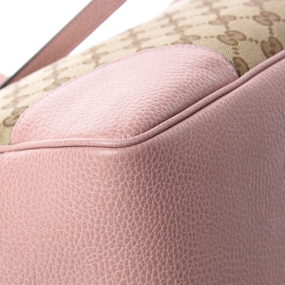 Gucci Monogram Bree Zippered Tote Beige Soft Pink 14 of 16