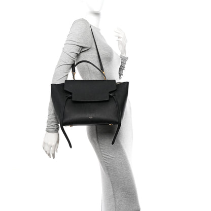 Celine Grained Calfskin Mini Belt Bag Black 2 of 10