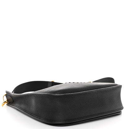 Hermes Taurillon Clemence Evelyne III PM Black 4 of 10