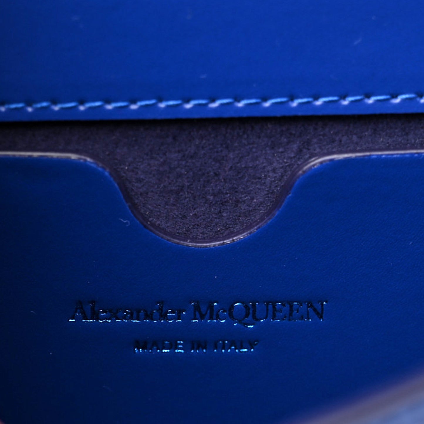 Calfskin Mini Jeweled Knuckle Satchel Royal Blue