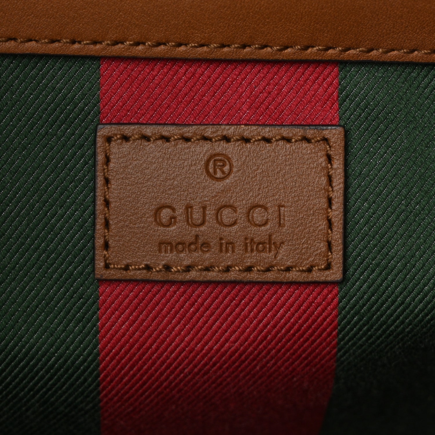 Gucci GG Supreme Monogram Emblem Maxi Tote Bag Beige Dark Brown 6 of 10