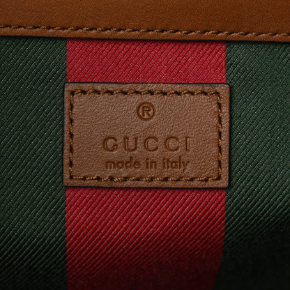 Gucci GG Supreme Monogram Emblem Maxi Tote Bag Beige Dark Brown 6 of 10