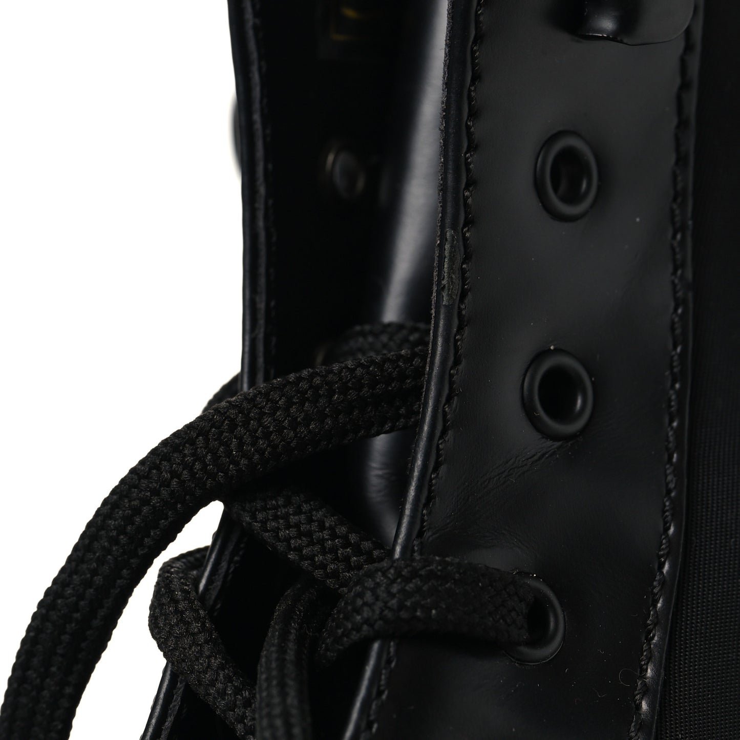 Spazzolato Rois Nylon Metal Triangle Logo Monolith Pouch Pocket 55mm Boots 38.5 Black