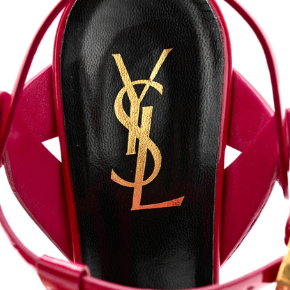 Saint Laurent Patent Tribute 105 Platform Sandals 36.5 Fuchsia 6 of 12