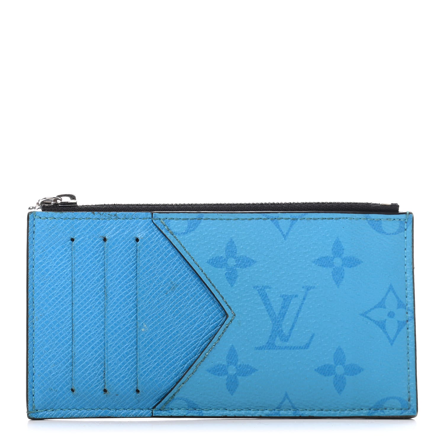 Louis Vuitton Taigarama Coin Card Holder Blue Lagoon 1 of 16