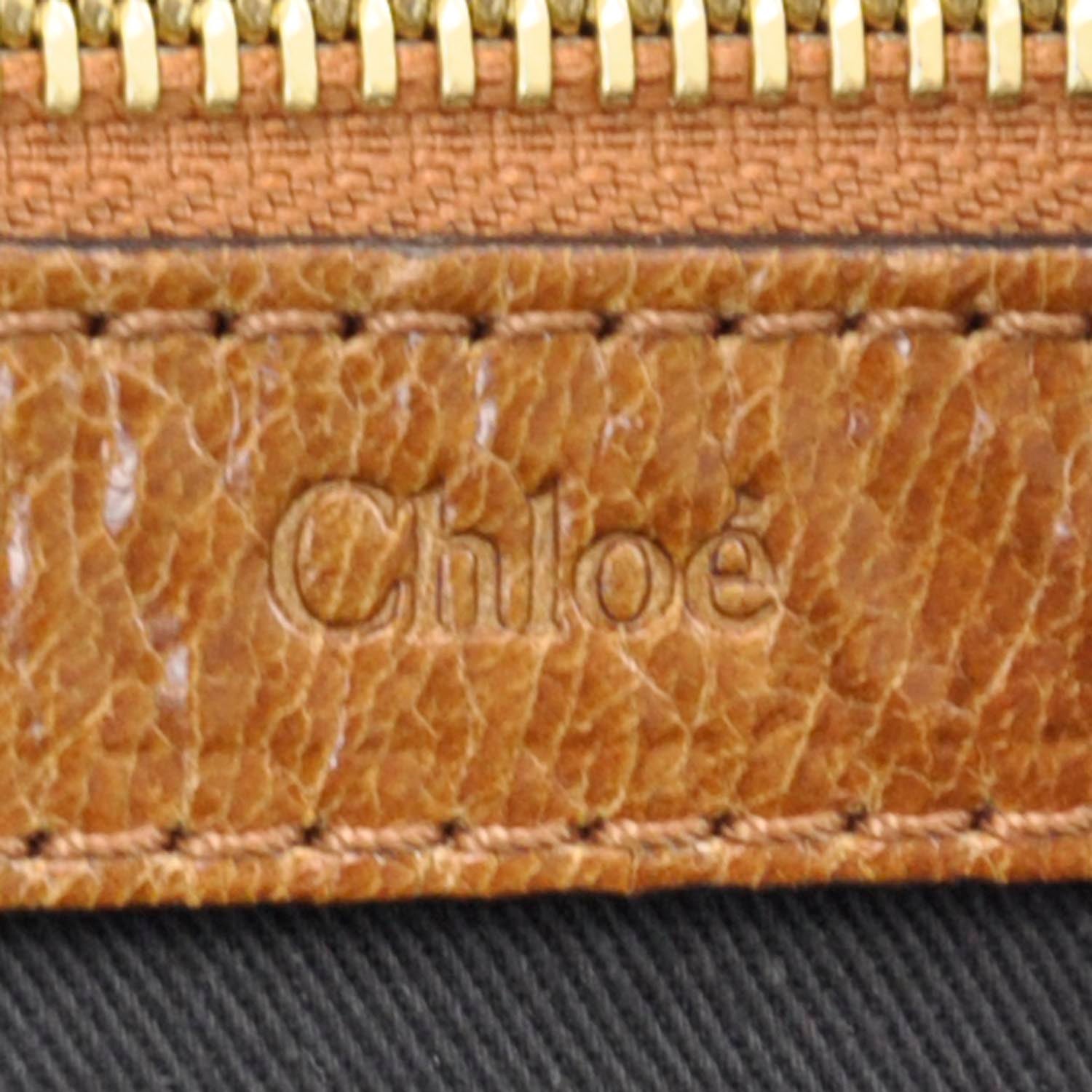 Chloe Leather Ethel Satchel Brown 9 of 11
