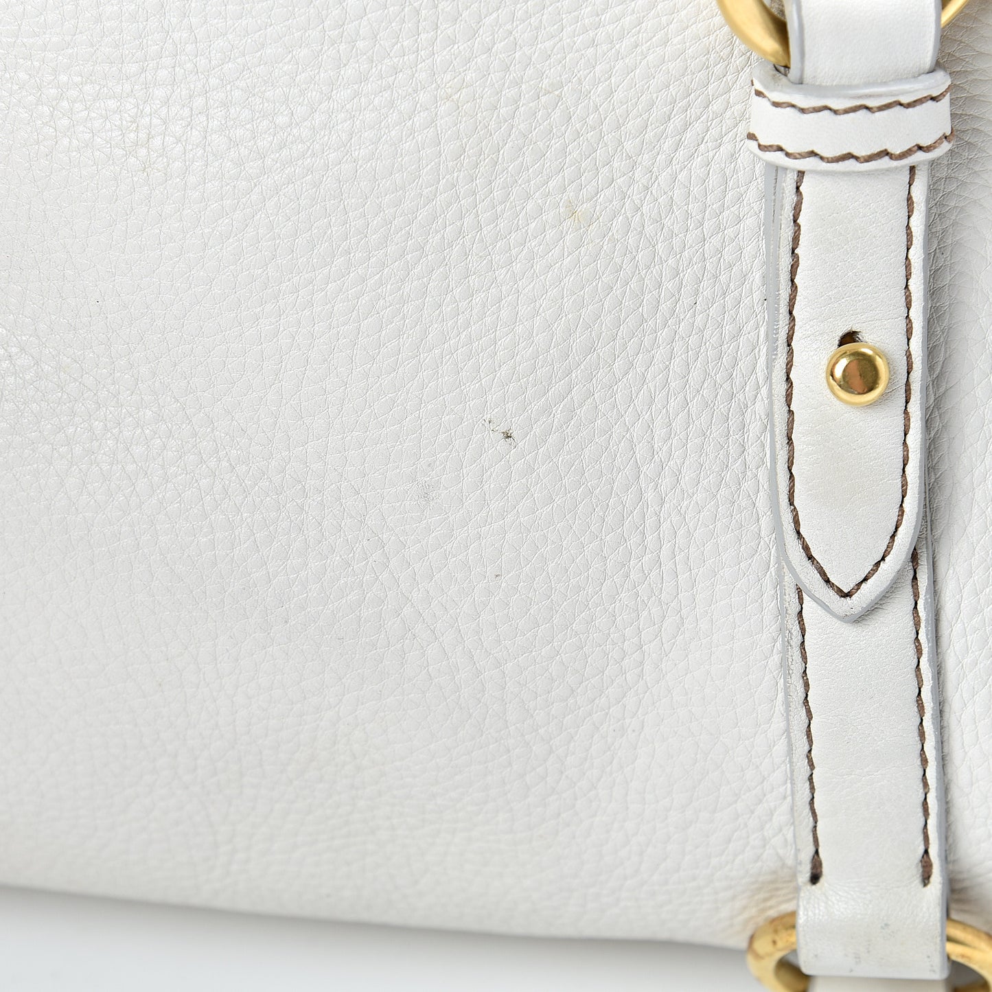 Vitello Bow Bag White
