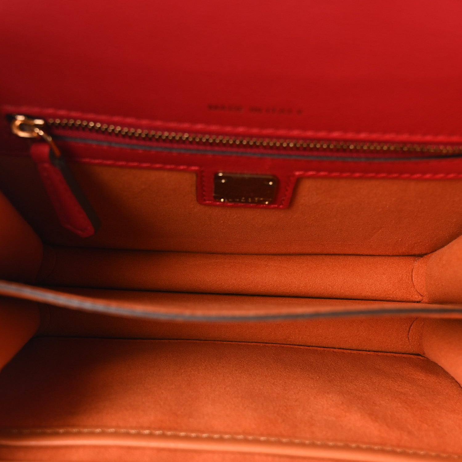 MCM Suede Calf Hair Visetos Patricia Crossbody Bag Cognac Multicolor 4 of 9