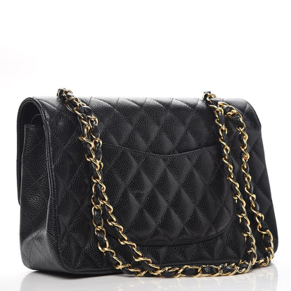 Chanel Caviar Quilted Medium Double Flap Black 4 of 8