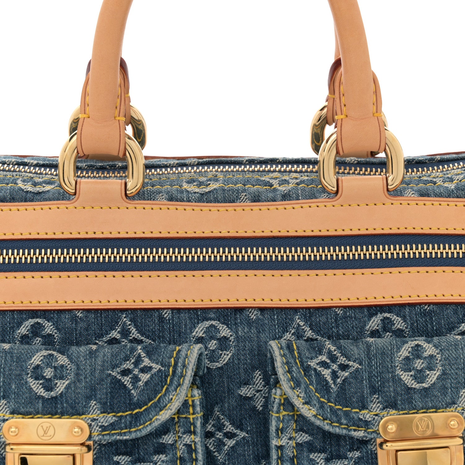 Louis Vuitton Monogram Denim Neo Speedy Blue 7 of 11