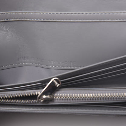 Christian Dior Grained Calfskin Diorama Croisiere Chain Wallet Gris 7 of 10