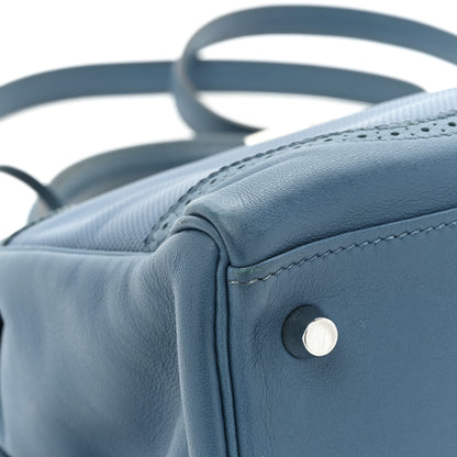 Hermes Swift Grain d'H Ghillies Kelly 35 Bleu Izmir 11 of 15