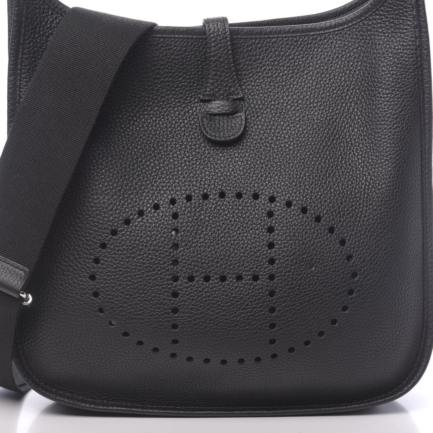 Hermes Taurillon Clemence Evelyne III PM Black 10 of 11