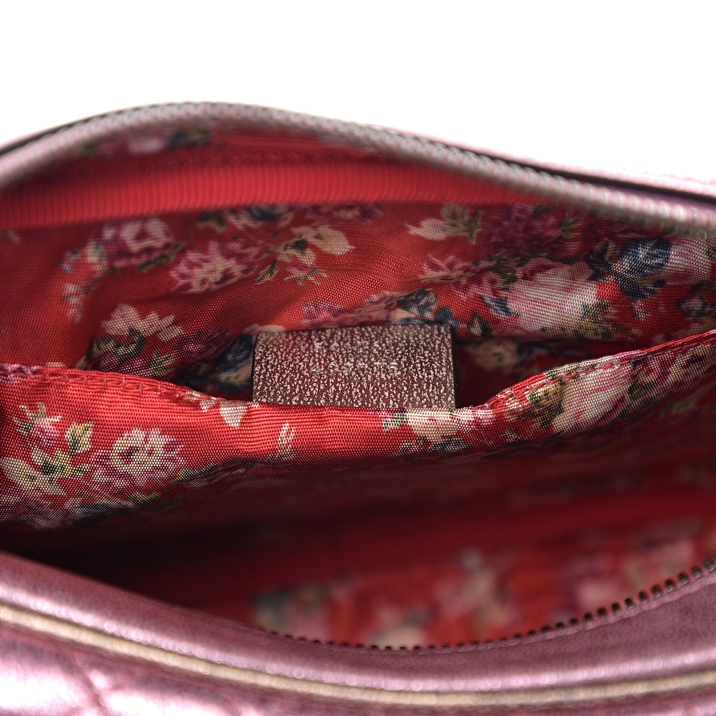 Laminated Nappa Trapuntata Small Zumi Shoulder Bag Rosa Lago Rame