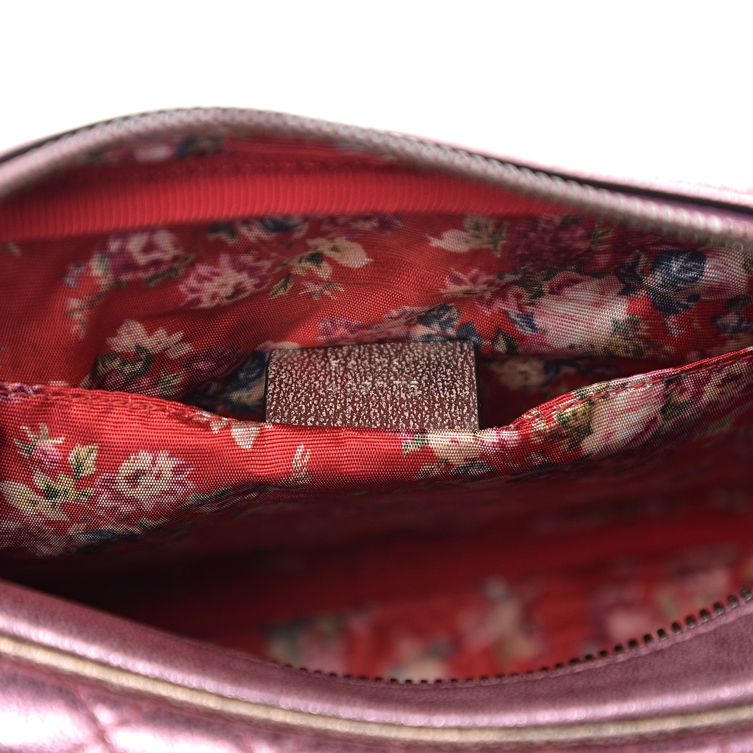 Gucci Laminated Nappa Trapuntata Small Zumi Shoulder Bag Rosa Lago Rame 6 of 9